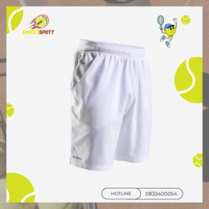 Quần short tennis dry 500- trắng