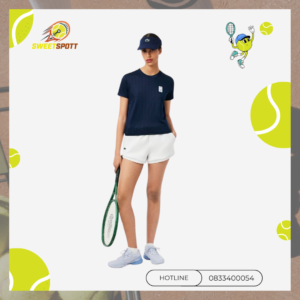 Áo Thun Tennis Lacoste Nữ Ôm Dáng Công Nghệ Thoáng Khí